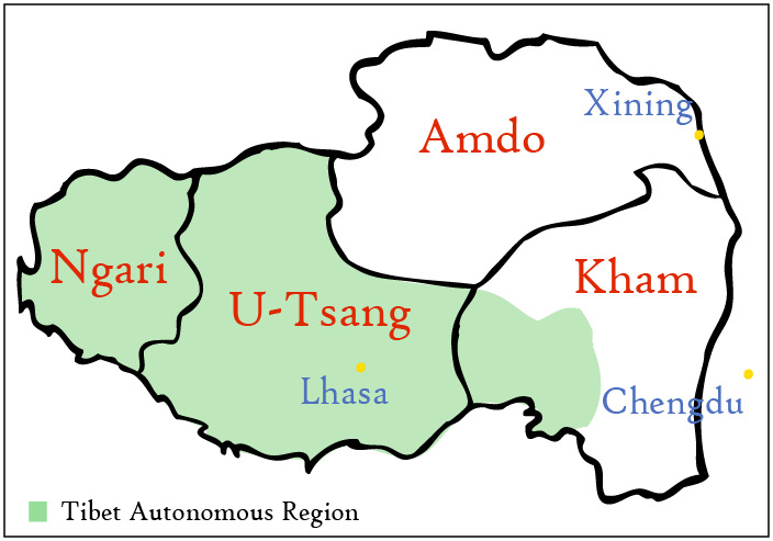 Map of Tibet | Tibet Travel Blog